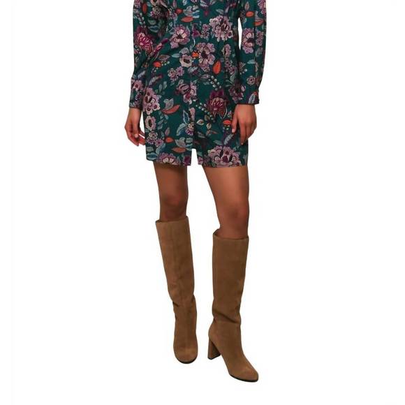 NEW HUTCH anja mini dress in teal japonisme floral - Picture 1 of 3